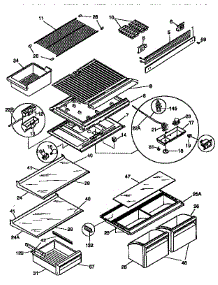 Shelves And Accessories parts for Kenmore Refrigerator 253.68137890 (25368137890, 253 68137890) from AppliancePartsPros.com