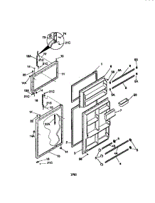 Door parts for Kenmore Refrigerator 253.68137891 (25368137891, 253 68137891) from AppliancePartsPros.com