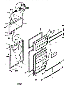 Doors parts for Kenmore Refrigerator 253.68801790 (25368801790, 253 68801790) from AppliancePartsPros.com