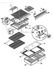 Shelves And Accessories parts for Kenmore Refrigerator 253.68801791 (25368801791, 253 68801791) from AppliancePartsPros.com