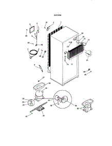 System parts for Kenmore Refrigerator 253.68801792 (25368801792, 253 68801792) from AppliancePartsPros.com