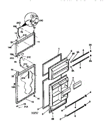 Doors parts for Kenmore Refrigerator 253.68821790 (25368821790, 253 68821790) from AppliancePartsPros.com