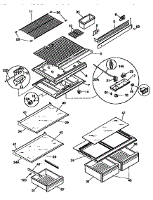 Shelves And Accessories parts for Kenmore Refrigerator 253.68821791 (25368821791, 253 68821791) from AppliancePartsPros.com