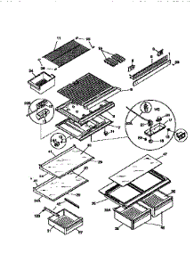 Shelves And Accessories parts for Kenmore Refrigerator 253.68828790 (25368828790, 253 68828790) from AppliancePartsPros.com