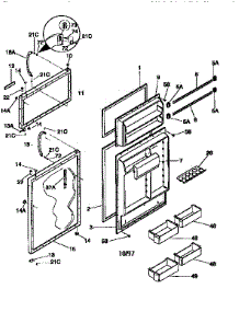 Doors parts for Kenmore Refrigerator 253.68832790 (25368832790, 253 68832790) from AppliancePartsPros.com