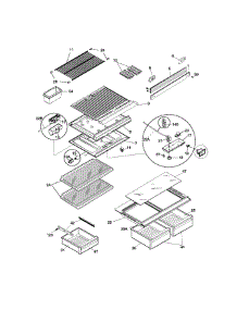 Shelves parts for Kenmore Refrigerator 253.68832792 (25368832792, 253 68832792) from AppliancePartsPros.com