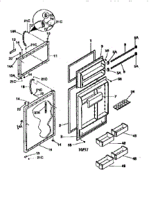 Doors parts for Kenmore Refrigerator 253.68837790 (25368837790, 253 68837790) from AppliancePartsPros.com