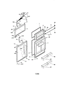 Door parts for Kenmore Refrigerator 253.68837792 (25368837792, 253 68837792) from AppliancePartsPros.com