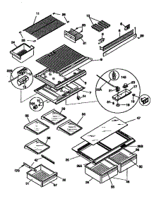 Shelves And Accessories parts for Kenmore Refrigerator 253.68842790 (25368842790, 253 68842790) from AppliancePartsPros.com