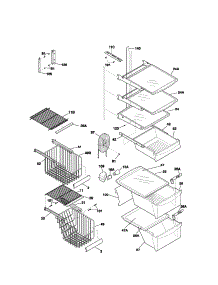 Shelves parts for Kenmore Refrigerator 253.53622301 (25353622301, 253 53622301) from AppliancePartsPros.com