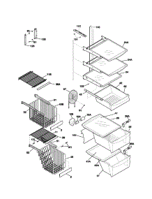 Shelves parts for Kenmore Refrigerator 253.53622303 (25353622303, 253 53622303) from AppliancePartsPros.com