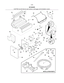Ice Maker parts for Kenmore Refrigerator 253.54362403 (25354362403, 253 54362403) from AppliancePartsPros.com