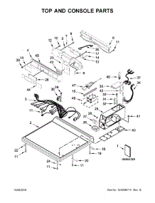 Top And Console Parts parts for Kenmore Dryer 110.81932510 (11081932510, 110 81932510) from AppliancePartsPros.com