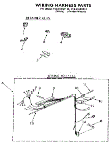 Wiring Harness parts for Kenmore Washer 110.81950110 (11081950110, 110 81950110) from AppliancePartsPros.com