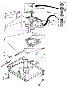 Machine Base parts for Kenmore Washer 110.81950600 (11081950600, 110 81950600) from AppliancePartsPros.com