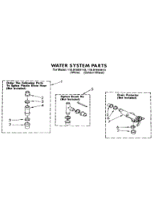 Water System parts for Kenmore Washer 110.81950610 (11081950610, 110 81950610) from AppliancePartsPros.com
