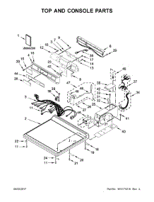 Top And Console Parts parts for Kenmore Dryer 110.81952710 (11081952710, 110 81952710) from AppliancePartsPros.com