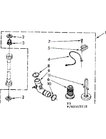 Miscellaneous Parts parts for Kenmore Washer 110.82015110 (11082015110, 110 82015110) from AppliancePartsPros.com