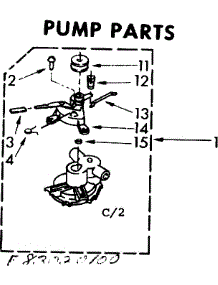 Pump Parts parts for Kenmore Washer 110.82020100 (11082020100, 110 82020100) from AppliancePartsPros.com