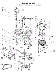 Drive Parts parts for Kenmore Washer 110.82045100 (11082045100, 110 82045100) from AppliancePartsPros.com