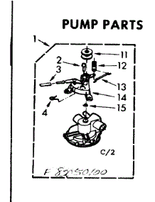 Pump Parts parts for Kenmore Washer 110.82050200 (11082050200, 110 82050200) from AppliancePartsPros.com