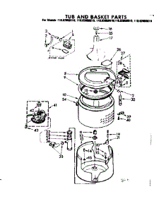 Tub And Basket Parts parts for Kenmore Washer 110.82050210 (11082050210, 110 82050210) from AppliancePartsPros.com