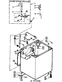 Cabinet Parts parts for Kenmore Washer 110.82070100 (11082070100, 110 82070100) from AppliancePartsPros.com