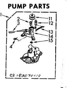 Pump Parts parts for Kenmore Washer 110.82070410 (11082070410, 110 82070410) from AppliancePartsPros.com
