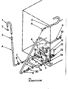 Water System Suds Only parts for Kenmore Washer 110.82071200 (11082071200, 110 82071200) from AppliancePartsPros.com