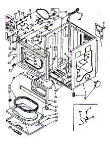 Limited Edition Cabinet Parts parts for Kenmore Dryer 110.87894700 (11087894700, 110 87894700) from AppliancePartsPros.com
