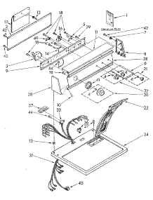 Top And Console parts for Sears Dryer 11087980300 from AppliancePartsPros.com