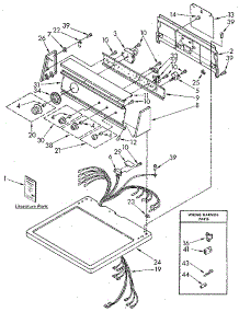 Top And Console parts for Kenmore Dryer 110.87982310 (11087982310, 110 87982310) from AppliancePartsPros.com