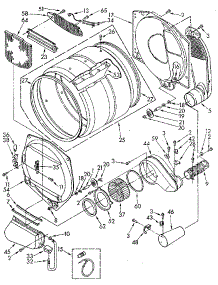 Bulkhead parts for Kenmore Dryer 110.87984110 (11087984110, 110 87984110) from AppliancePartsPros.com