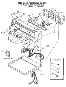 Top And Console parts for Kenmore Dryer 110.87984120 (11087984120, 110 87984120) from AppliancePartsPros.com