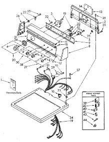 Top And Console parts for Kenmore Dryer 110.87984300 (11087984300, 110 87984300) from AppliancePartsPros.com