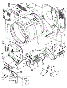 Bulkhead parts for Kenmore Dryer 110.87992100 (11087992100, 110 87992100) from AppliancePartsPros.com