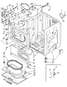 Cabinet parts for Kenmore Dryer 110.87994100 (11087994100, 110 87994100) from AppliancePartsPros.com