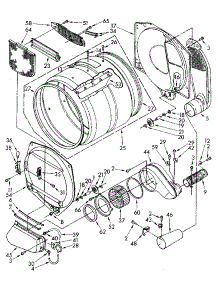 Bulkhead parts for Kenmore Dryer 110.87994100 (11087994100, 110 87994100) from AppliancePartsPros.com