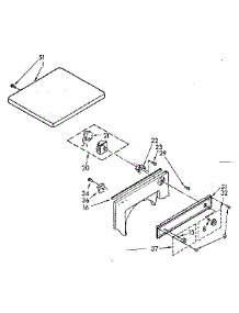 Top And Console Parts parts for Kenmore Dryer 110.88390130 (11088390130, 110 88390130) from AppliancePartsPros.com