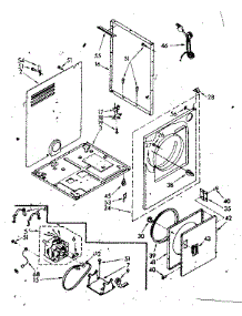 Cabinet Parts parts for Kenmore Dryer 110.88390320 (11088390320, 110 88390320) from AppliancePartsPros.com