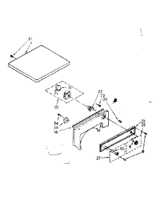 Top And Console Parts parts for Kenmore Dryer 110.88390620 (11088390620, 110 88390620) from AppliancePartsPros.com