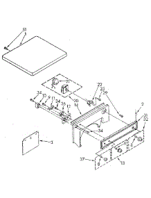 Top And Console parts for Kenmore Dryer 110.88419110 (11088419110, 110 88419110) from AppliancePartsPros.com