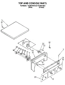 Top And Console parts for Kenmore Dryer 110.88419120 (11088419120, 110 88419120) from AppliancePartsPros.com