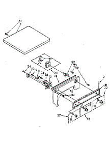 Top And Console parts for Kenmore Dryer 110.88419800 (11088419800, 110 88419800) from AppliancePartsPros.com