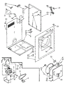 Cabinet parts for Kenmore Dryer 110.88419810 (11088419810, 110 88419810) from AppliancePartsPros.com