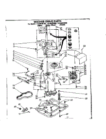 Washer Drive Parts parts for Kenmore Washer Dryer Combo 110.88495100 (11088495100, 110 88495100) from AppliancePartsPros.com