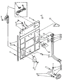 Rear Panel parts for Kenmore Washer 110.92272800 (11092272800, 110 92272800) from AppliancePartsPros.com