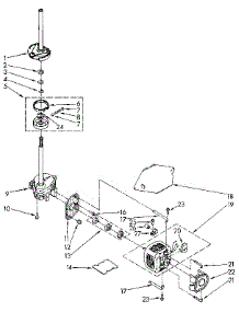 Brake, Clutch, Gearcase, Motor And Pump parts for Kenmore Washer 110.92272900 (11092272900, 110 92272900) from AppliancePartsPros.com