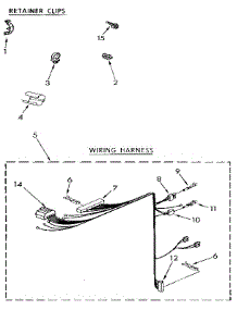 Wiring Harness parts for Kenmore Washer 110.92272900 (11092272900, 110 92272900) from AppliancePartsPros.com