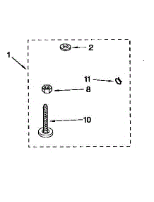 Miscellaneous parts for Kenmore Washer 110.92273600 (11092273600, 110 92273600) from AppliancePartsPros.com